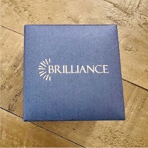 Brilliance Silver Plated FAITH Swarovski Blue Crystal Heart Cross Bracelet w/Box